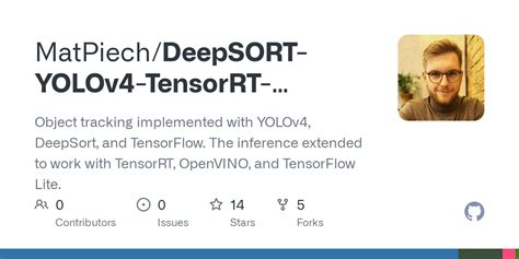 GitHub MatPiech DeepSORT YOLOv4 TensorRT OpenVINO Object Tracking