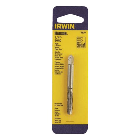 Irwin Hanson High Carbon Steel Sae Fraction Tap 14 In 20nc 1 Pc