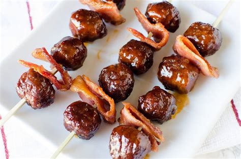 Looking for an easy, delicious party appetizer recipe? Crock Pot Bourbon Bacon Meatballs Recipe | Bacon bourbon ...