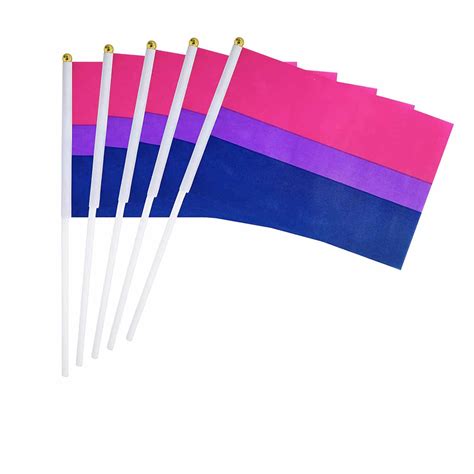 5 bisexual pride hand flags ⋆ pride shop nz
