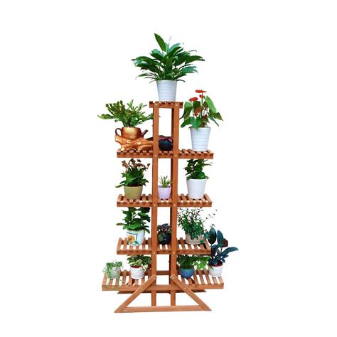 Leisure Season 5 Tier Indoor Outdoor Plant Stand The Home Depot