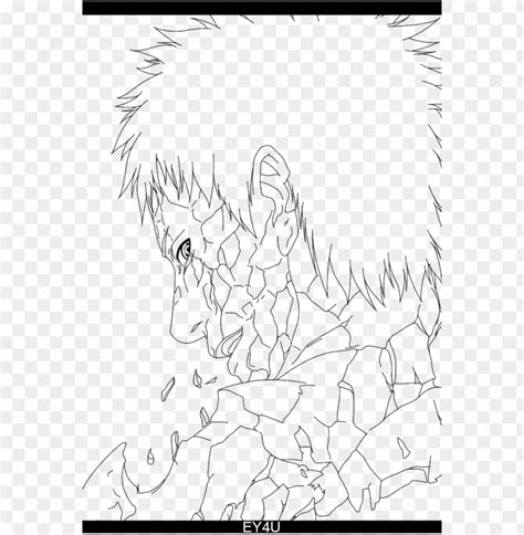 734 X 1089 3 Dying Obito Drawi Png Image With Transparent Background