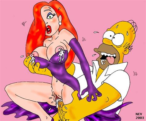 Rule 34 Crossover Female Homer Simpson Human Jessica Rabbit Male Nev