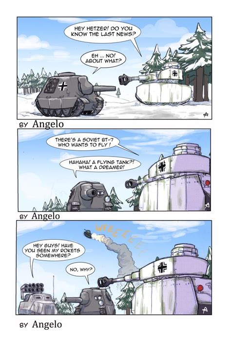Hetzer And Friends Strips Military Humor Funny Pictures Funny Tanks