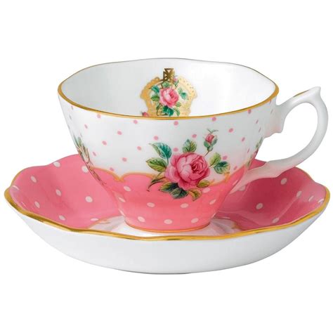 Royal Albert Cheeky Pink Vintage Tea Cup And Saucer Set Cups And Saucers House Of Fraser