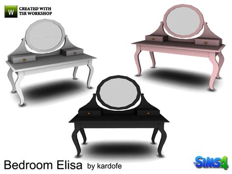 The Sims Resource Kardofebedroom Elisadressing Table
