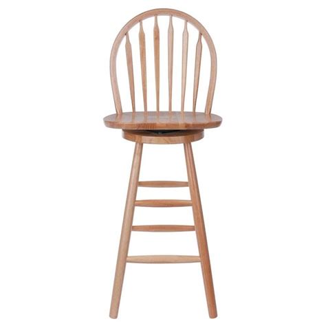 Winsome Wood Wagner Natural Counter Swivel Bar Stool In The Bar Stools