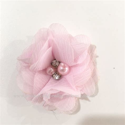 Dainty Fabric Flower Sm Baby Pink Invitations For All Occasions