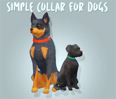 Simple Collars Sims 4 Pets Pets Dog Drawing