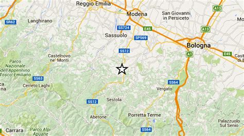 Terremoto, scossa oggi a Modena: Castel d'Aiano e Gaggio i comuni di