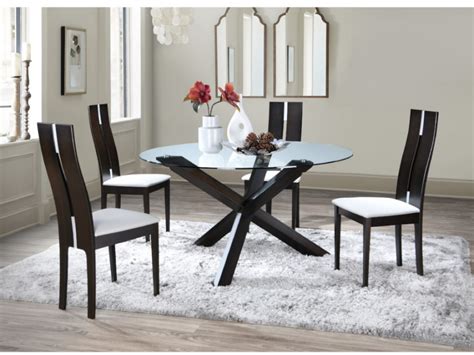 Confort et ergonomie si une chaise se remarque pour sa ligne, elle s'apprécie aussi pour le confort de son assise. Ensemble table CENTAURI + 4 chaises SALENA Hêtre Wengé pas ...