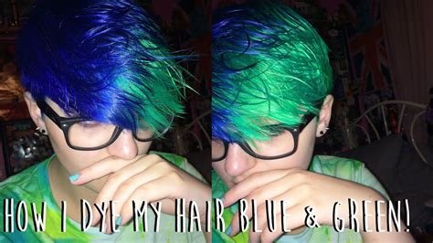 Any red dye (including pink and purple) that doesn't contain hydrogen peroxide and ammonia can help reduce the green color enough. How I Dye My Hair Half Blue & Half Green! - YouTube