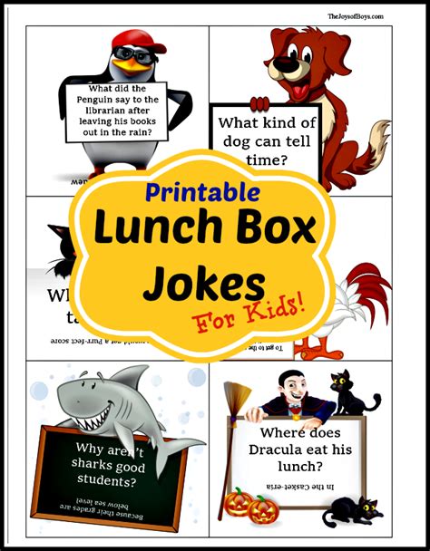 Printable Lunch Jokes