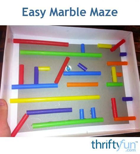 This Is A Guide About Making A Drinking Straw Marble Maze With A Few