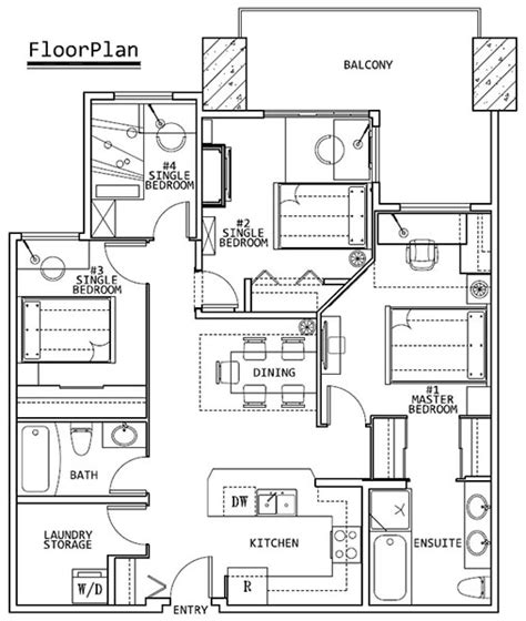 What Is A Roommate Floor Plan The Floors