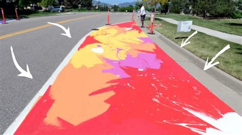 How To Paint A Street Art Mural On Asphalt Supplies Listed Youtube