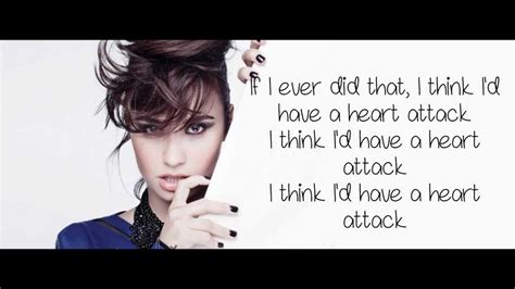 Demi Lovato Heart Attack Song Lyrics Sciencelimfa