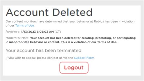 I Got Terminated On Roblox Youtube