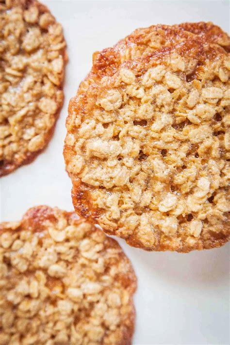 Storing and freezing oatmeal cookies. Oatmeal Lace Cookies Recipe | SimplyRecipes.com