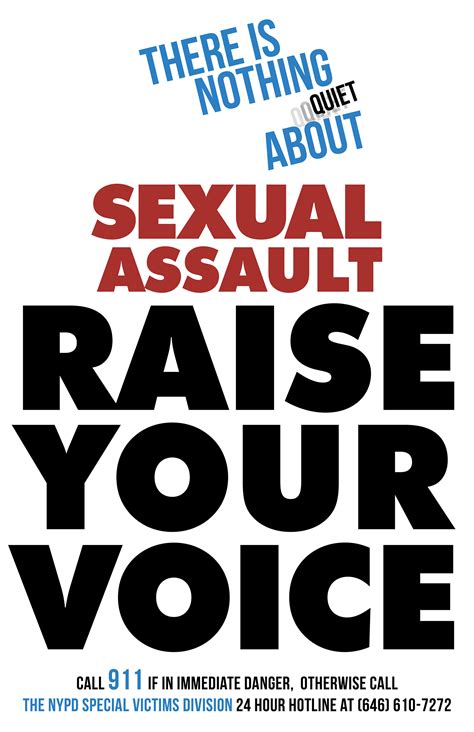 Nypd Sexual Assault Poster On Behance