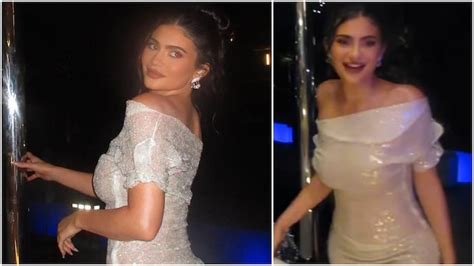 Kylie Jenner In Sparkling Sheer Dress Flaunts Her Toned Figure In Pics