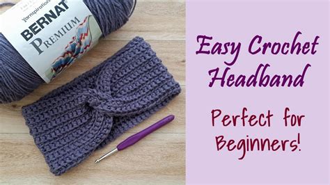 Crochet Super Easy Headband For Beginners Youtube