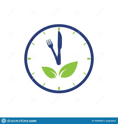 Stock unknown / not listed. Healthy Nutrition Food Clock Nature Symbol Logo Stock ...
