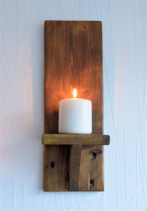 Wood Sconce Rustic Wall Sconces Candle Wall Sconces Rustic Walls