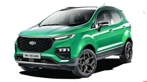 2022 Ford Ecosport New Gen Render In Multiple Colour Options