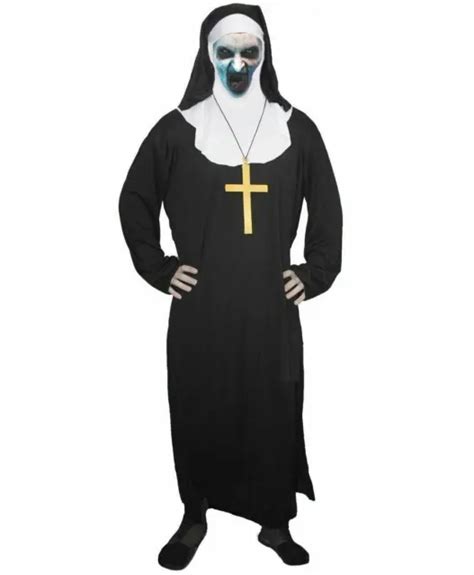 Adults Black Valak Demon Nun The Conjuring Fancy Dress Robes Only
