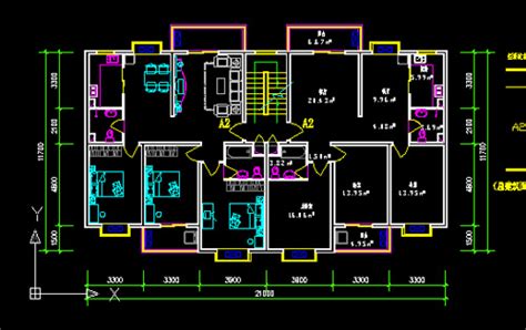 Residential Building Autocad Plan 2d