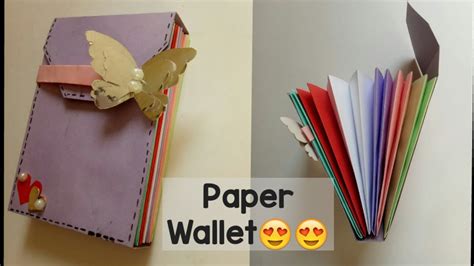 Diy Paper Wallet Tutorial How To Make Paper Wallet T For Kids
