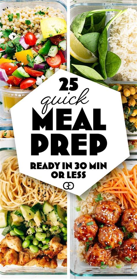 25 Healthy Meal Prep Ideas To Simplify Your Life Recipe Easy Healthy Meal Prep Quick Meal