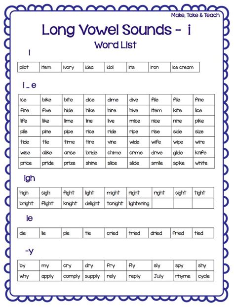 Teaching Long Vowel Spelling Patterns Make Take And Teach