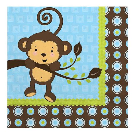 This download includes a banner with the words little monkey and also includes extra patterned triangles if you just want to decorate and/or not include the letters. Monkey Baby Shower Theme | Party Invitations Ideas