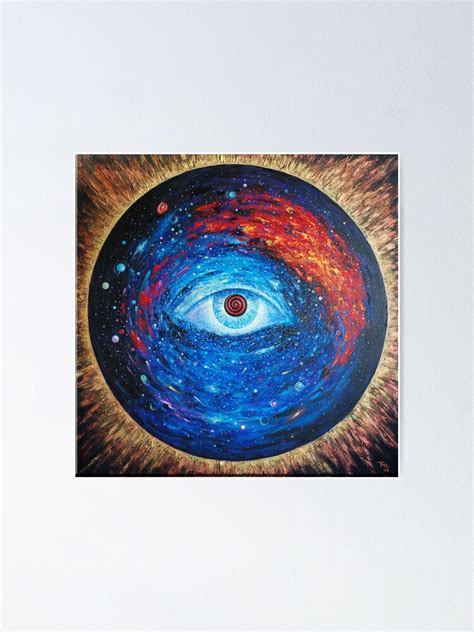All Seeing Eye Of God Gods Eye Painting Poster By Margarita Art