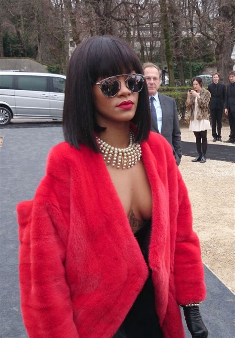 Rihanna At Christian Dior Fashion Show In Paris Hawtcelebs