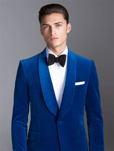 Custom made royal blue velvet tuxedo jacket men suit jacket elegant