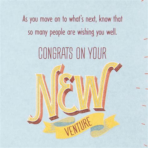Congrats on Your New Venture Good Luck Card - Greeting Cards - Hallmark