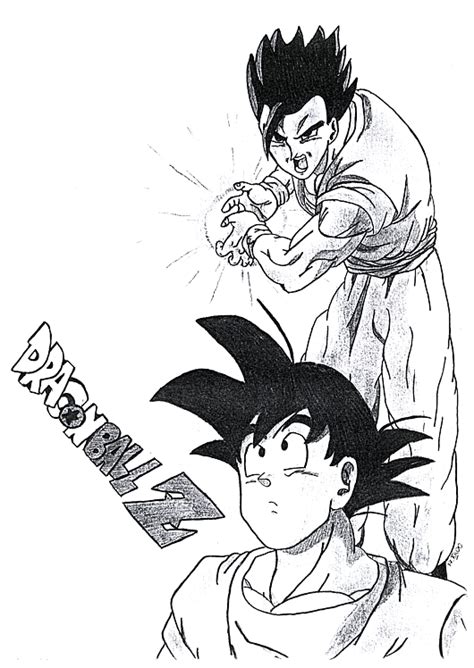Tons of awesome dragon ball z black and white wallpapers to download for free. DBZ in black and white 02 by Gohan-x-Goku on DeviantArt