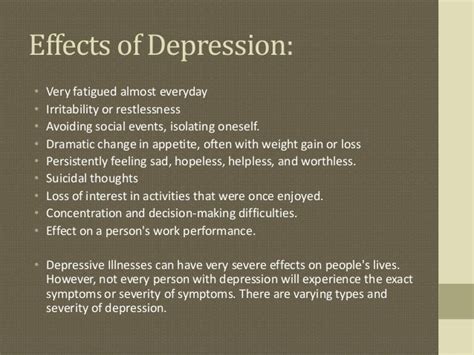 Depression Facts