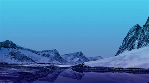 Icy Mountain Scenery Samsung 4k 1110h Wallpaper Pc Desktop