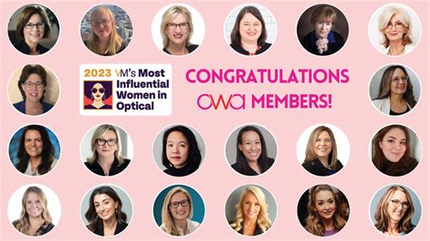 2023 Most Influential Women In Optical Owa Members Optical Womens
