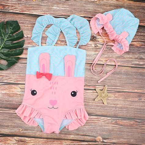 Lovely Baby Rabbit Kid Girl Swimwear Tianex