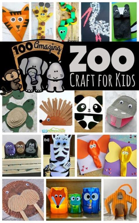 Check out this huge list of fun, differentiated and effective activities for kindergarteners! 100 Amazing Zoo Animal Crafts