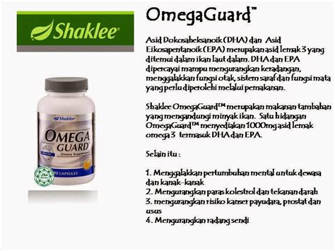 Omegaguard shaklee ™ (mal12015013nc) national pharmaceutical control bureau ministry of health malaysia biro pengawalan farmaseutikal kebangsaan malaysia cahayaummurizqi: Promosi Omega Guard Shaklee