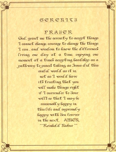 Printable Serenity Prayer Long Version Catholic Rightanimation