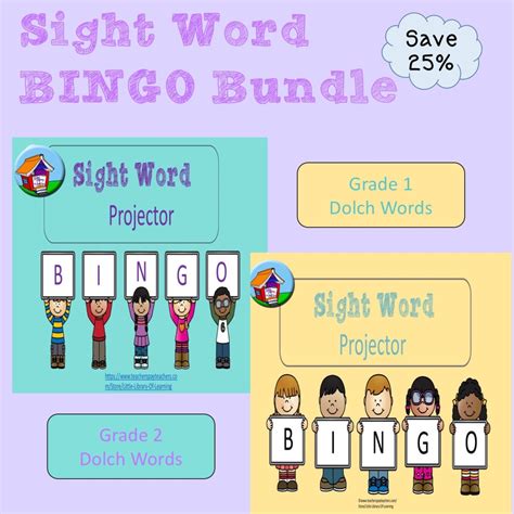 Making Sight Words Fun With Online Bingo Little Library Of Learning