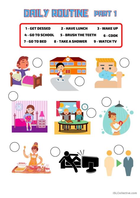 Daily Routine Verbs English Esl Worksheets Pdf And Doc