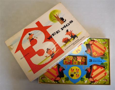 Start the game by making a deck that only includes one rank per player. 3 Wee Pigs game by Ed-U-Cards, circa 1961. | Pig games, Cards, Games